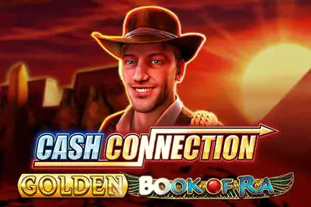Cash Connection Golden Book of Ra slot cover art in the SuperCat lobby